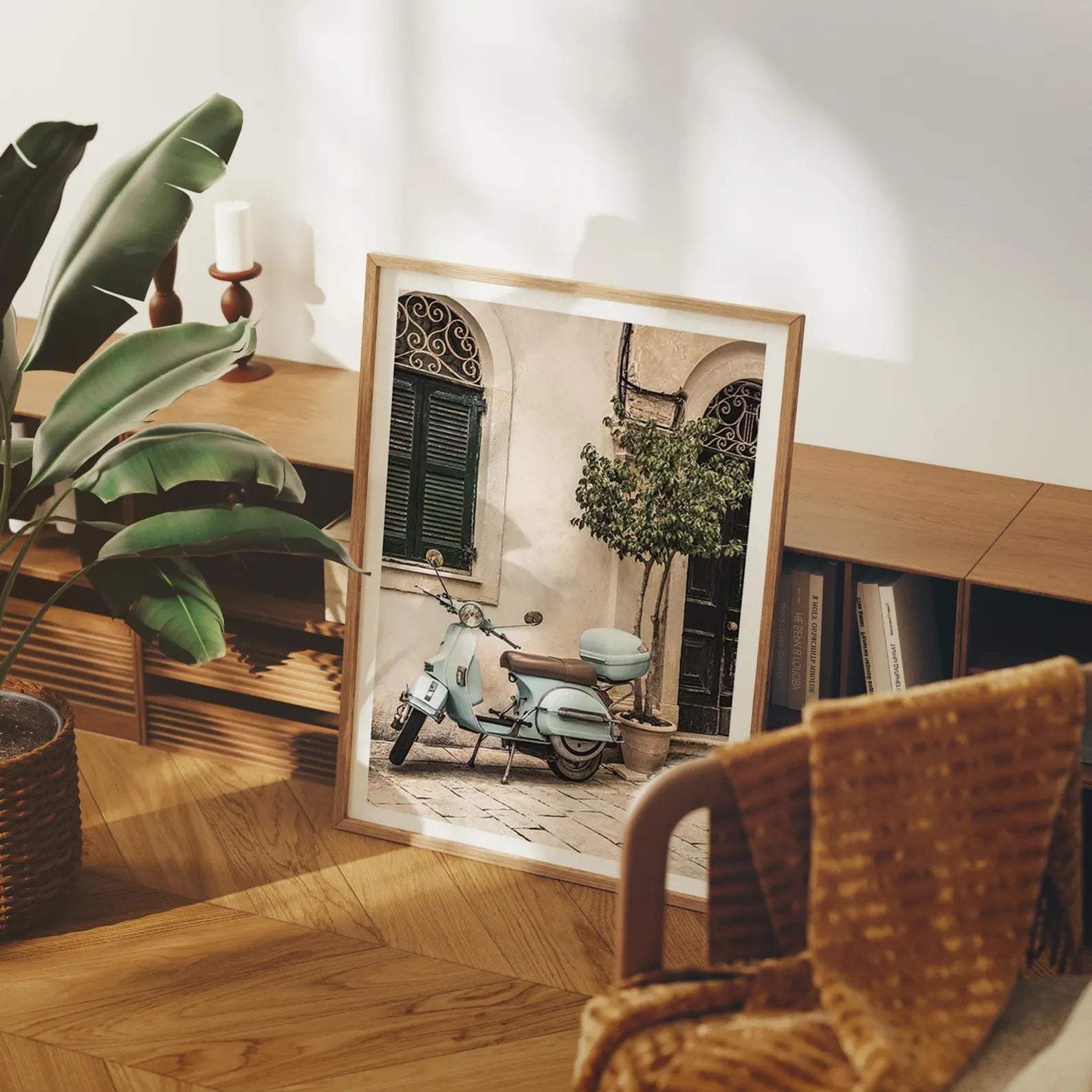 Vertical 3x4 Frame Mockup With Sunlight