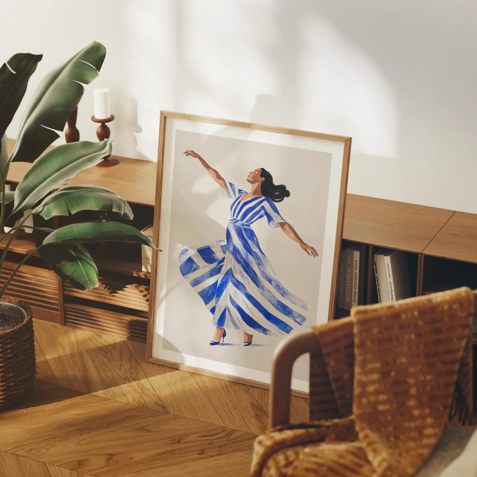 Vertical 3x4 Frame Mockup With Sunlight