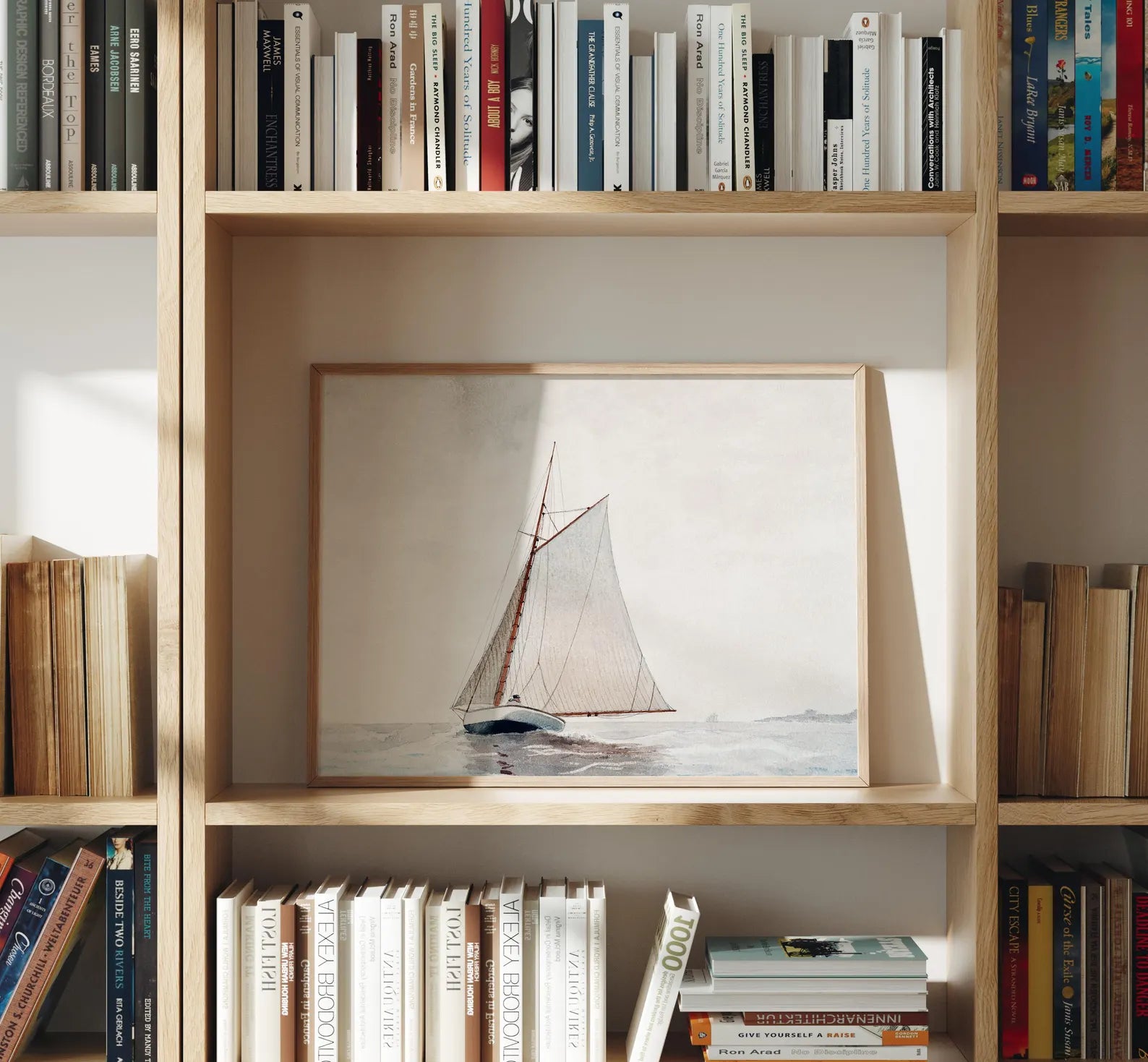 Horizontal 4x3 Frame Mockup With Sunlight