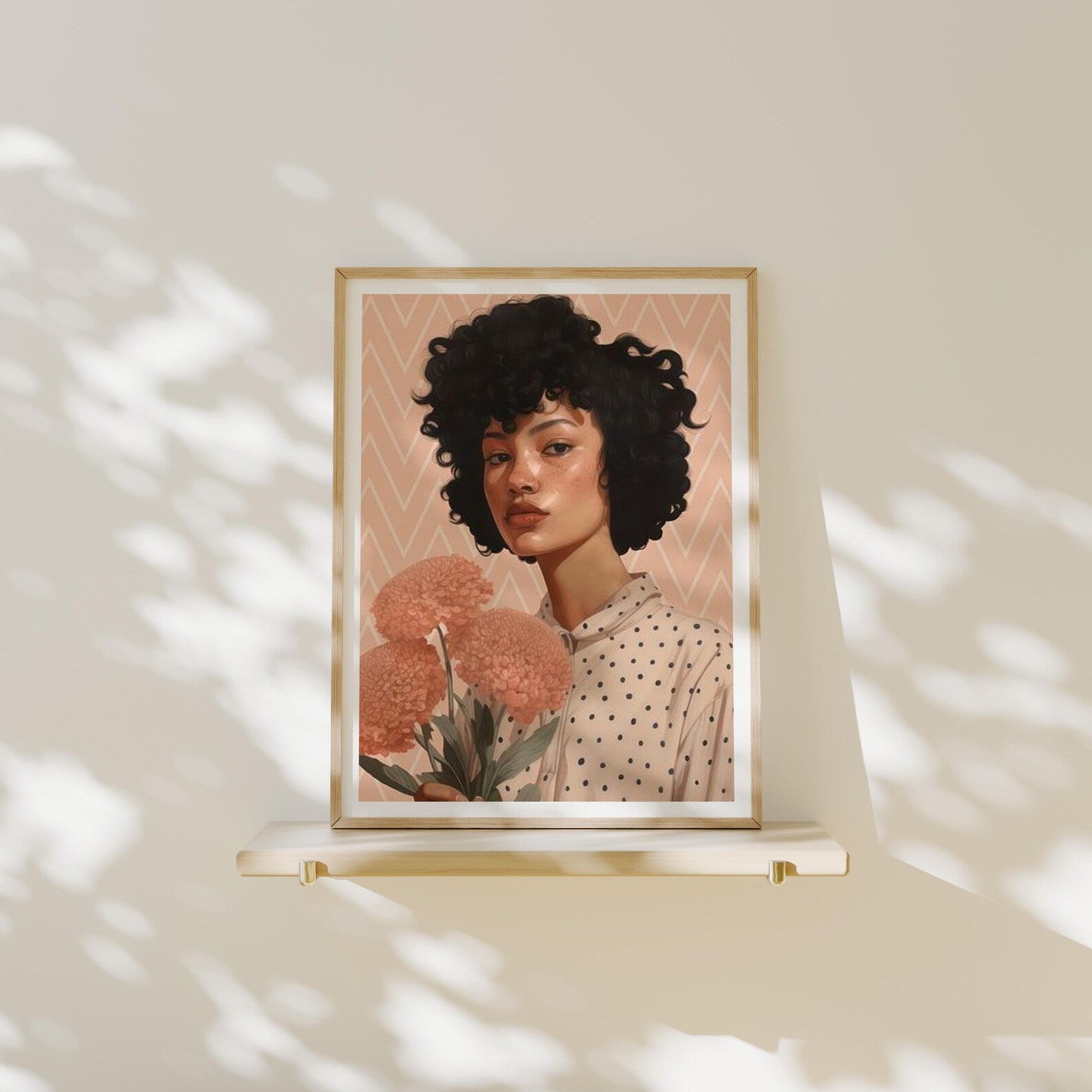 Vertical 3x4 Frame Mockup With Sunlight