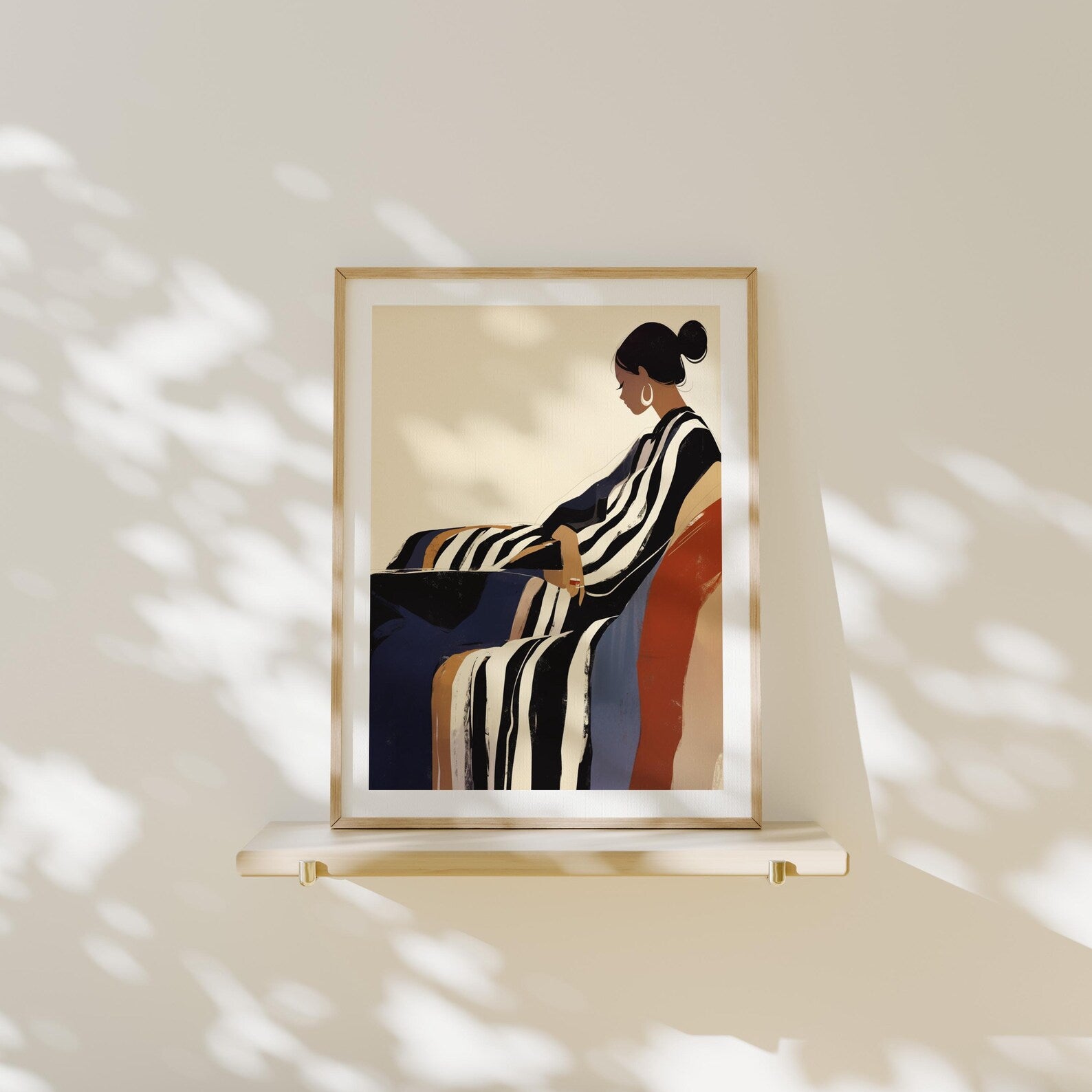 Vertical 3x4 Frame Mockup With Sunlight