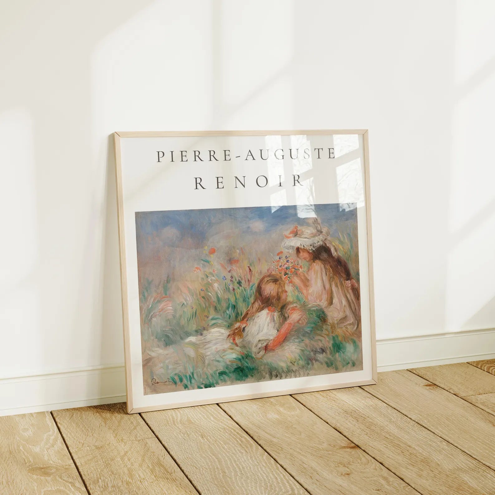 Square Frame Mockup With Reflection