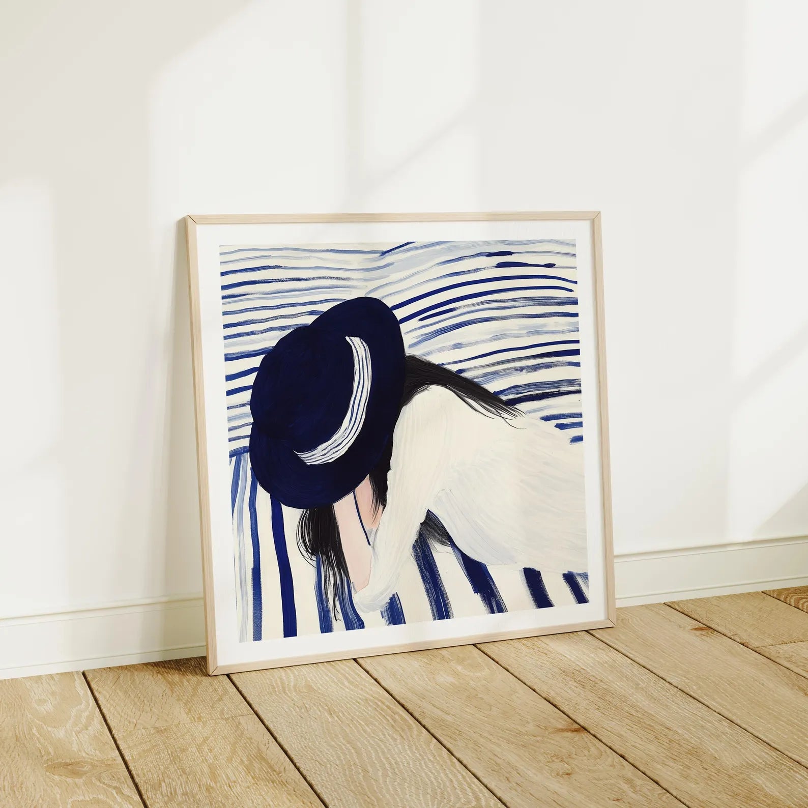 Square Frame Mockup With Reflection