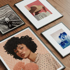 4 Vertical Frames Mockup