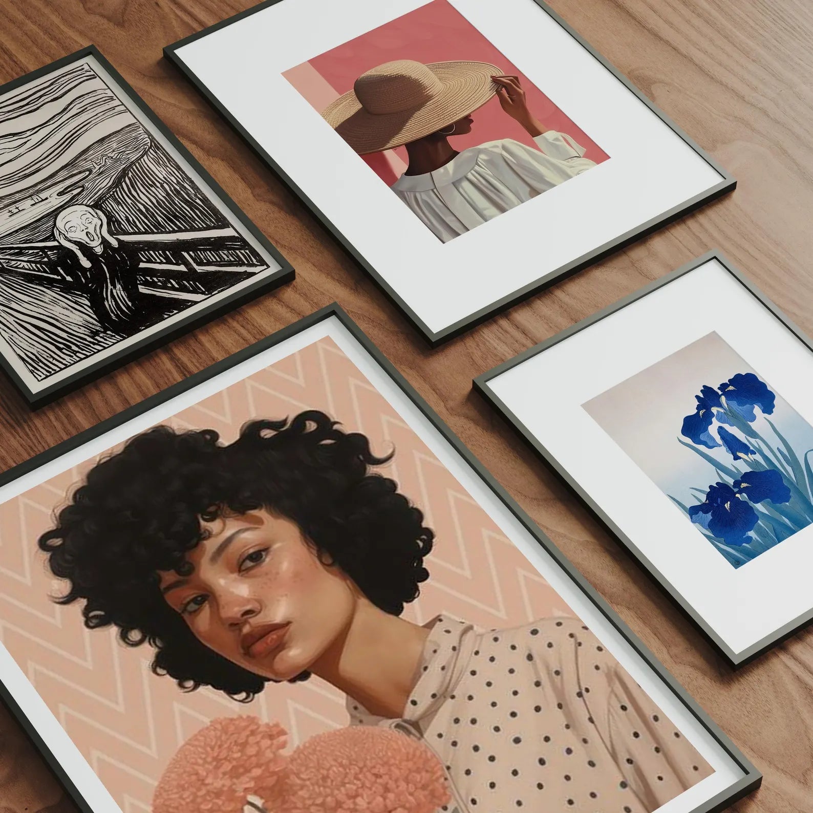 4 Vertical Frames Mockup