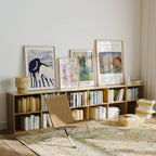 4 Vertical A Series Frames Mockup With Reflection