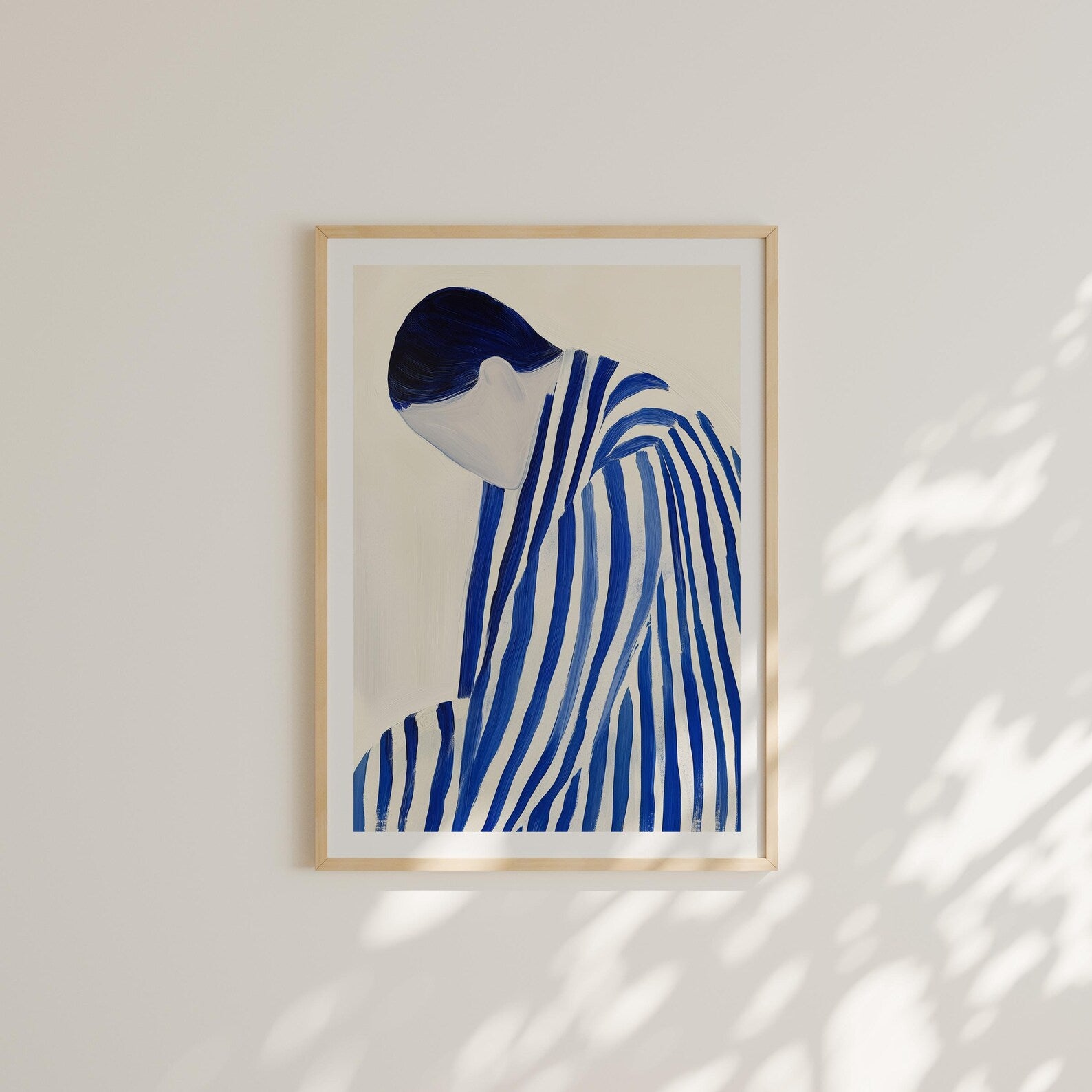 Vertical A Series Wall Frame Mockup With Sunlight