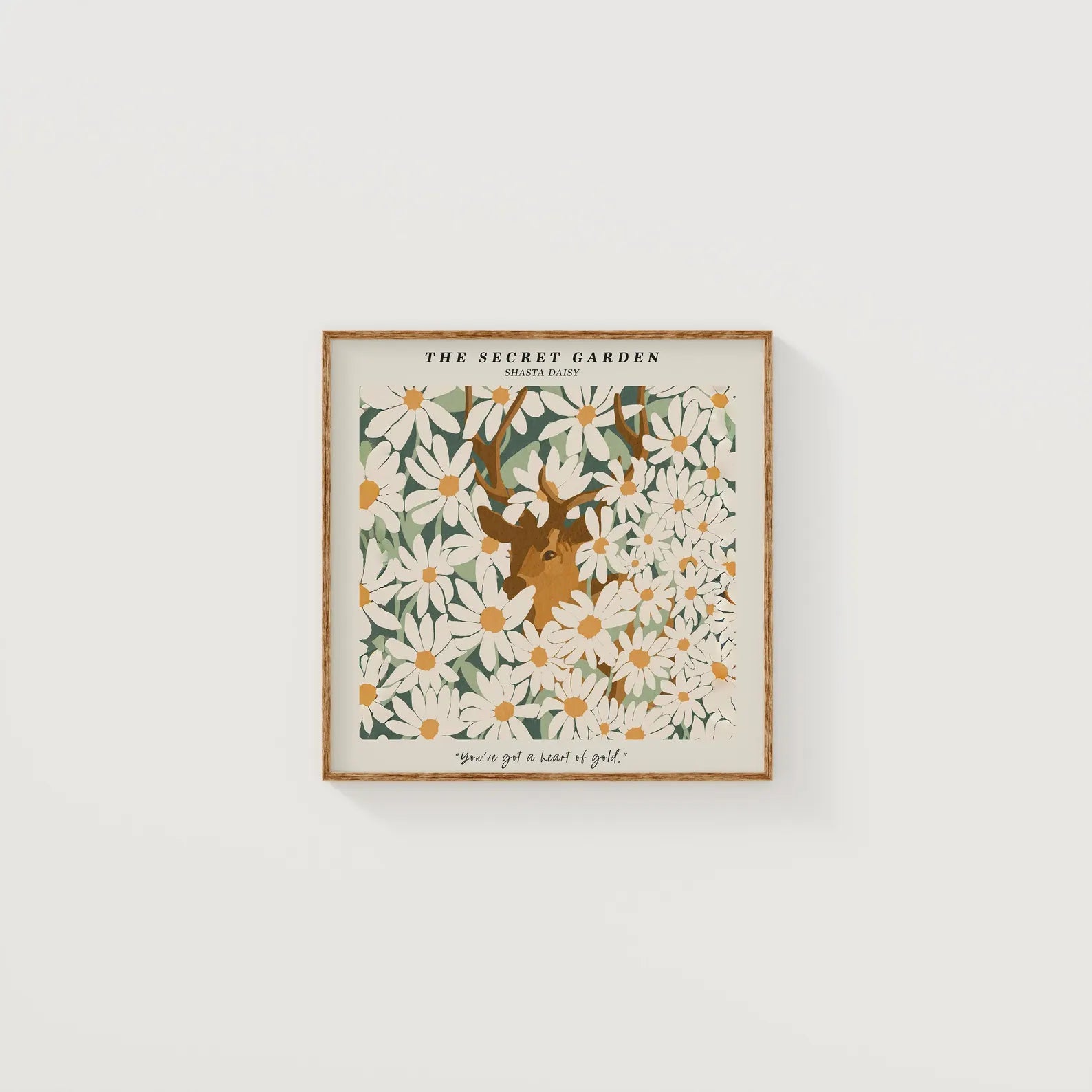 Square White Wall Frame Mockup