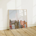 Square Frame Mockup With Reflection