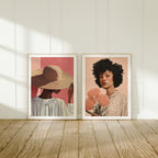 2 Vertical 3x4 Frames Mockup With Sunlight