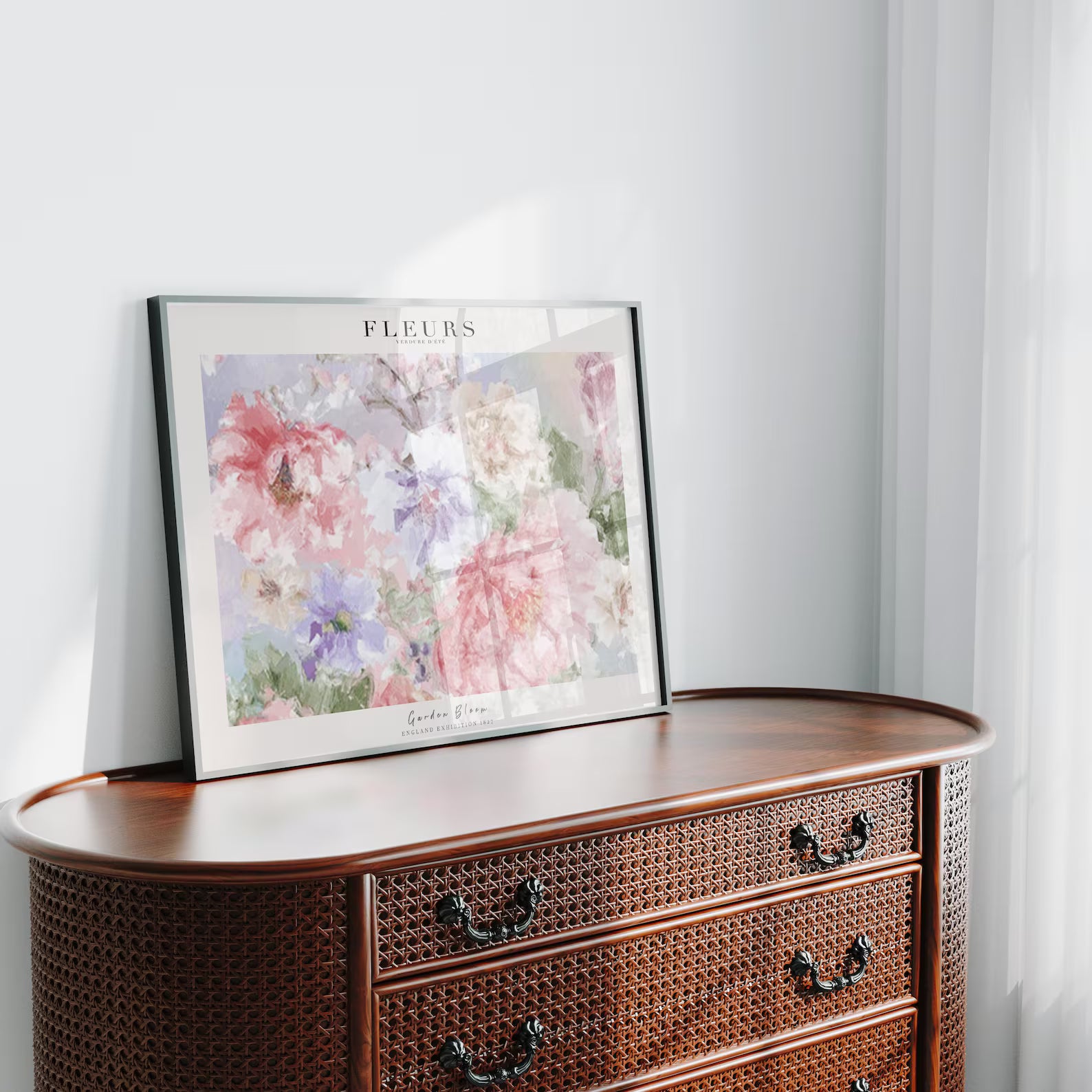 Horizontal 4x3 Frame Mockup With Reflection