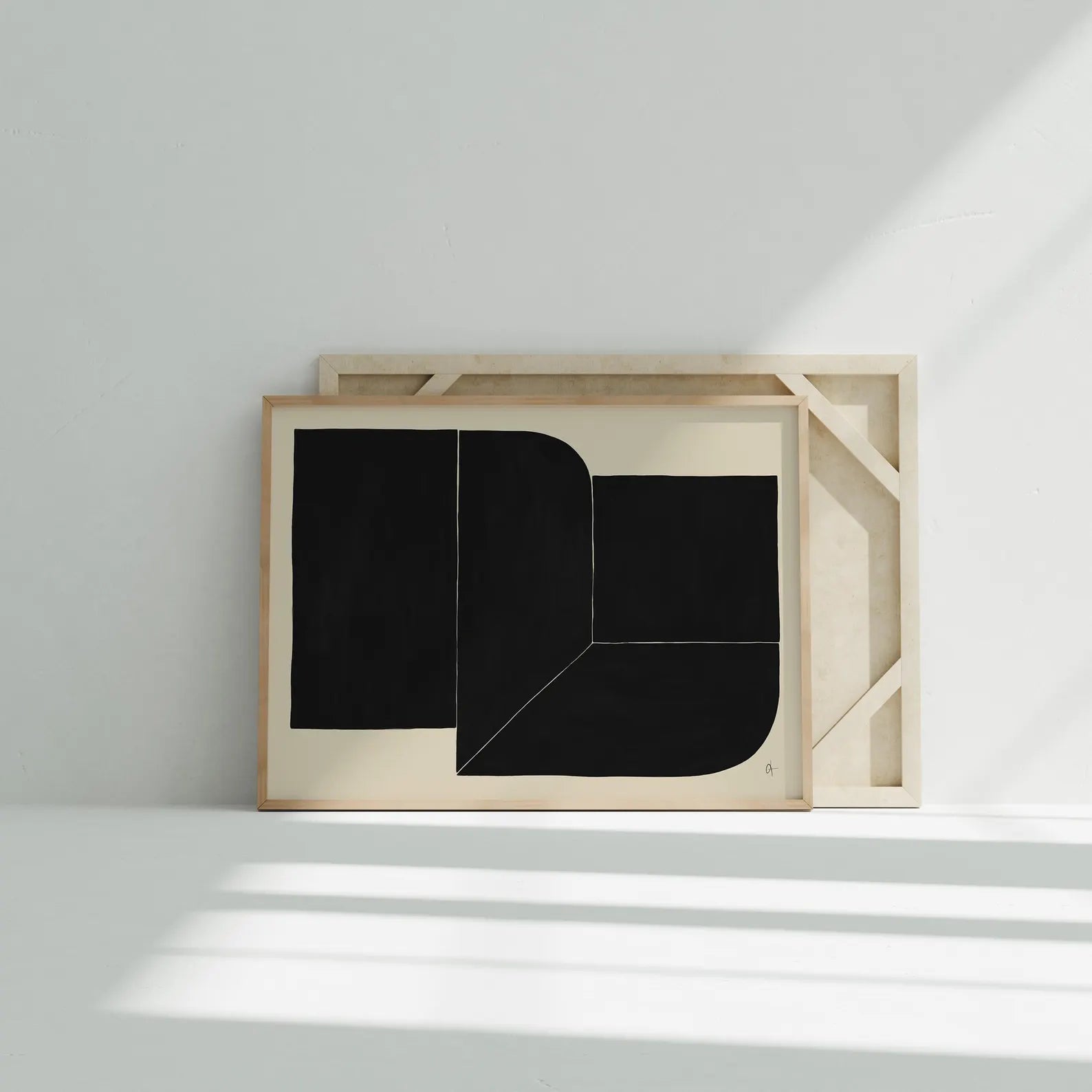Horizontal 4x3 Frame Mockup With Sunlight