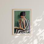 Vertical A Series Wall Frame Mockup With Sunlight