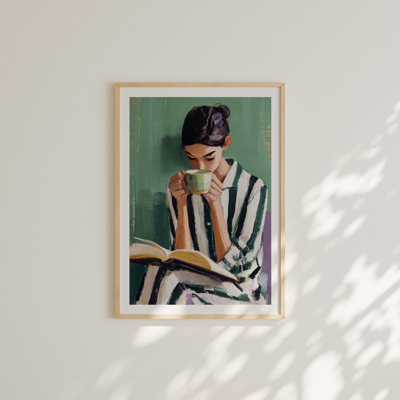 Vertical A Series Wall Frame Mockup With Sunlight