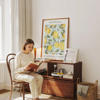 Vertical 3x4 Frame Mockup With Reflection And With Person