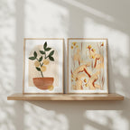 2 Vertical A Series Frames Mockup With Sunlight