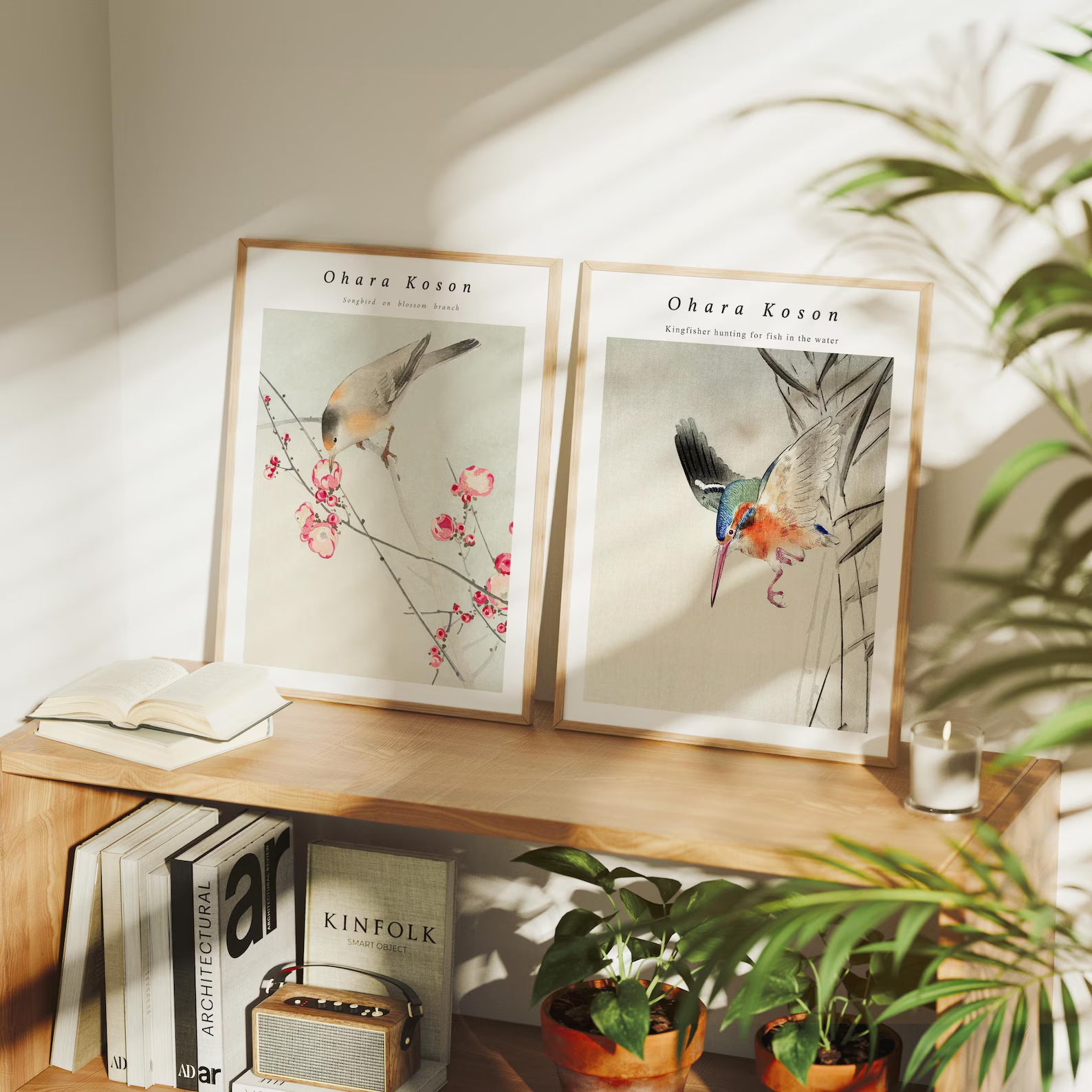 2 Vertical 3x4 Frames Mockup With Sunlight