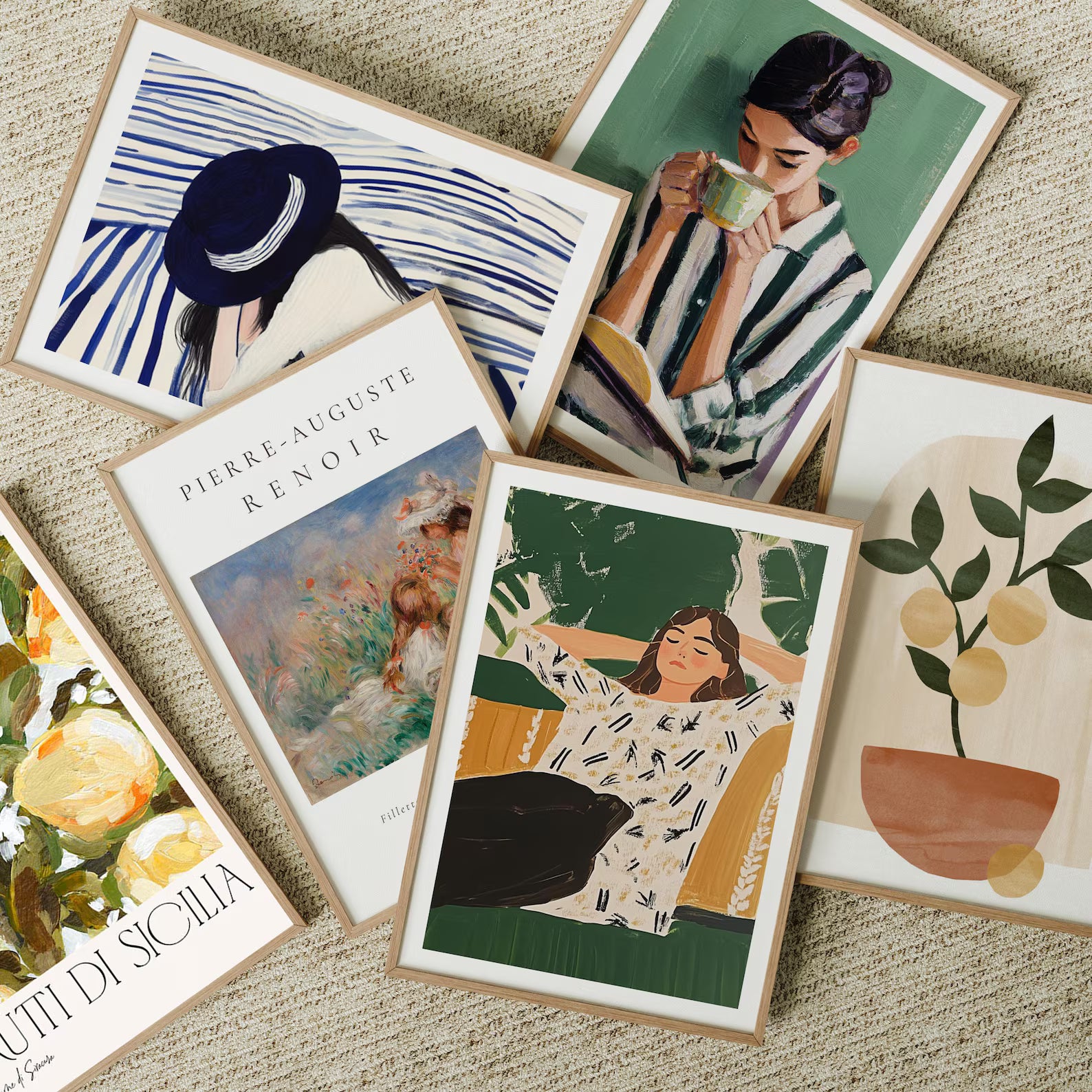 6 A Series Frames Mockup With Sunlight