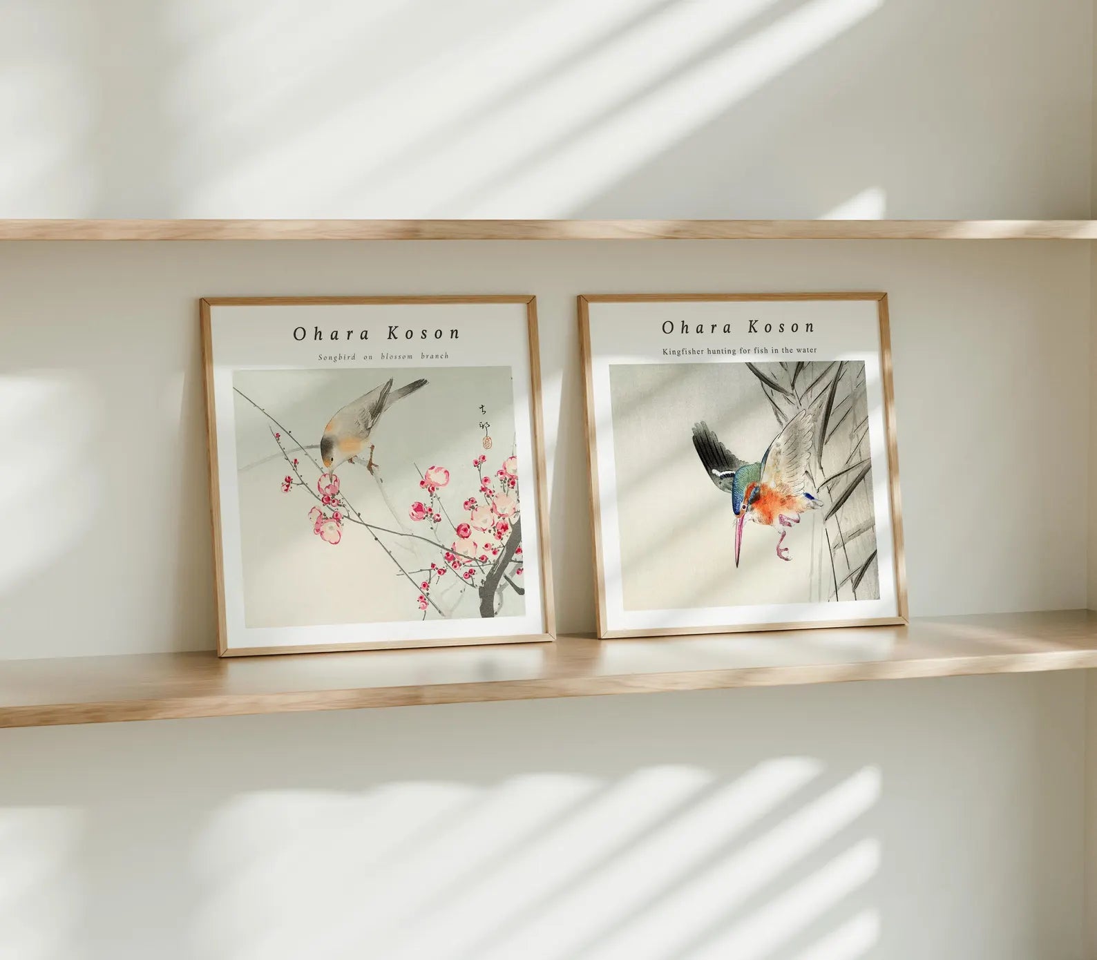 2 Square Frames Mockup With Sunlight