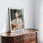 Vertical 3x4 Frame Mockup With Reflection