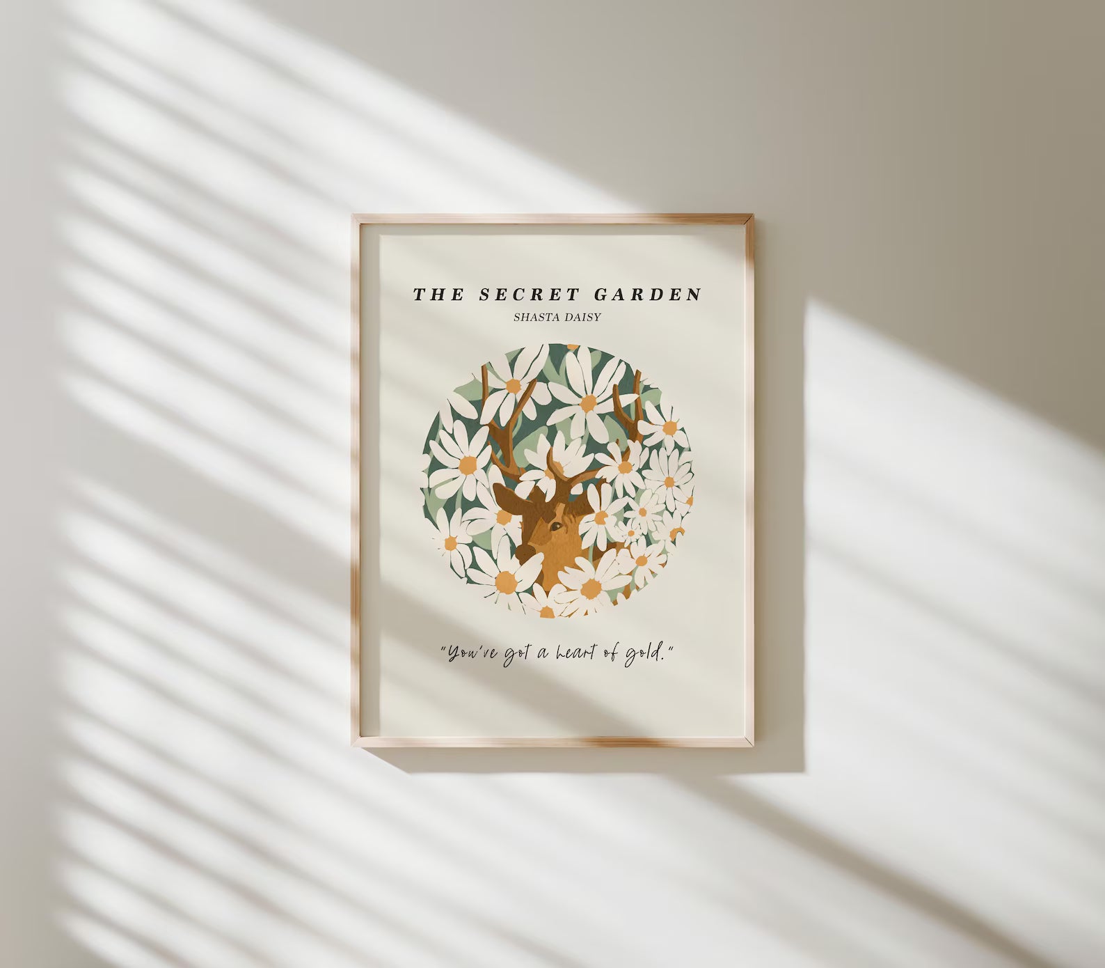 Vertical 3x4 Wall Frame Mockup With Sunlight