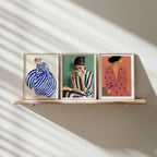 3 Vertical 3x4 Frames Mockup With Sunlight