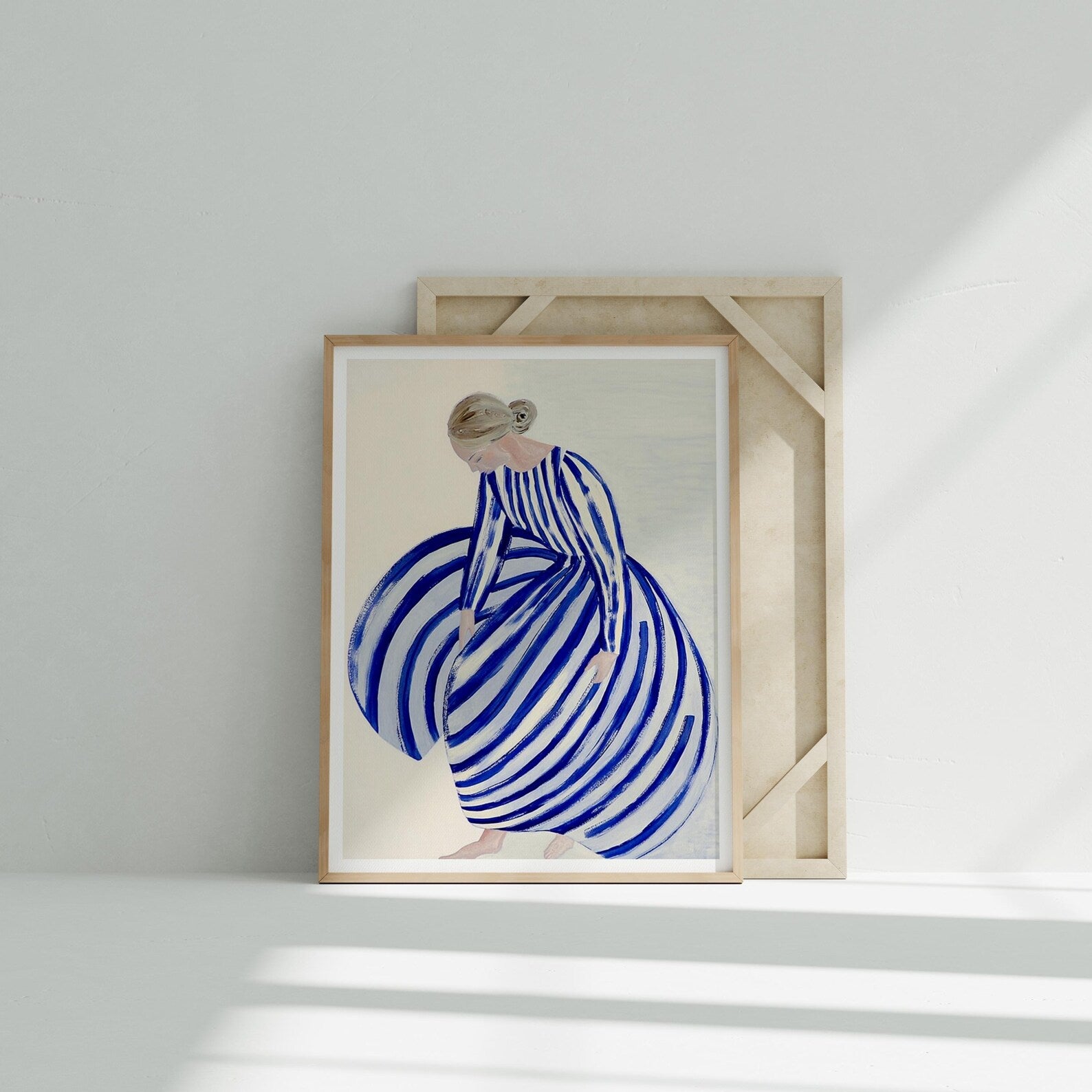 Vertical 3x4 Frame Mockup With Sunlight