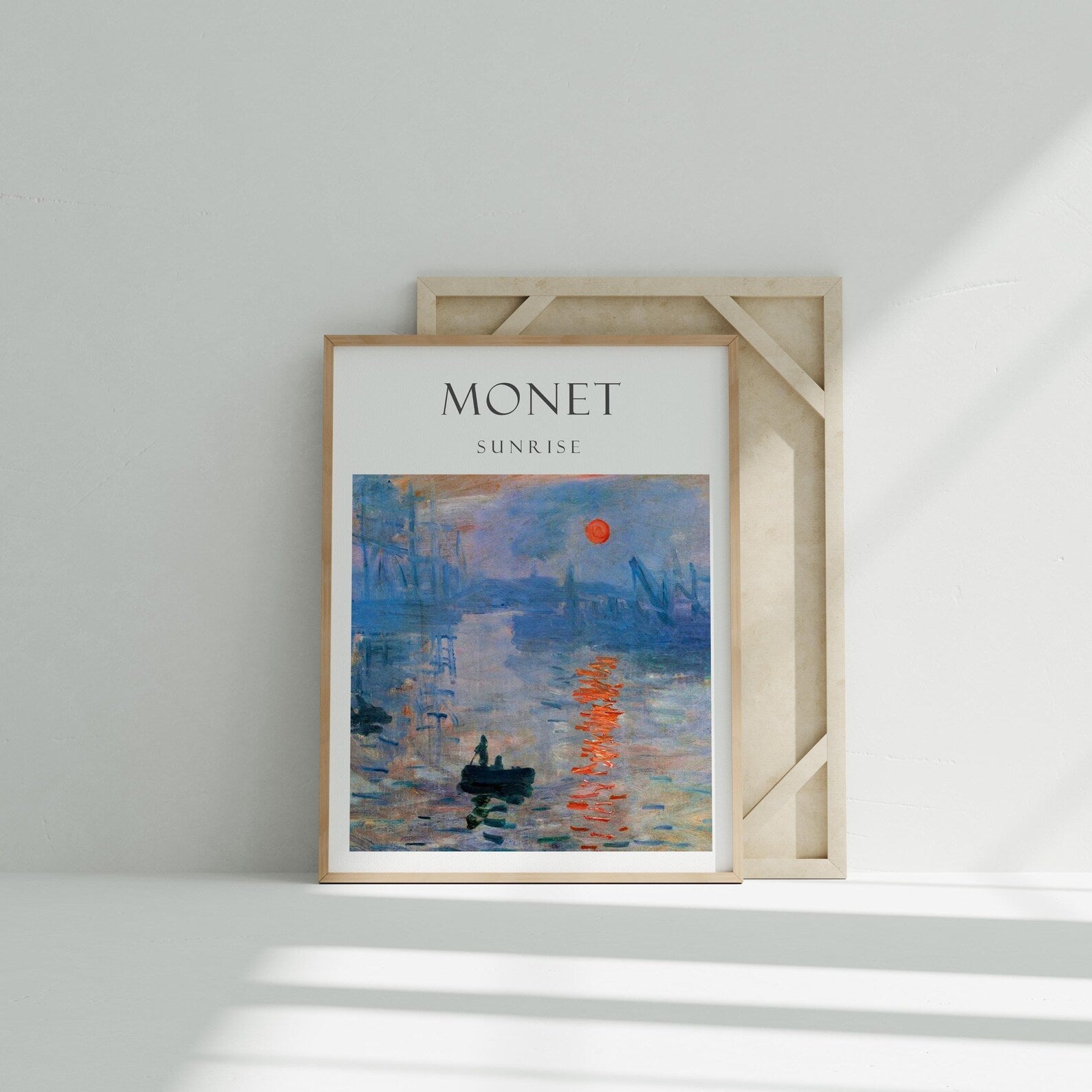 Vertical 3x4 Frame Mockup With Sunlight