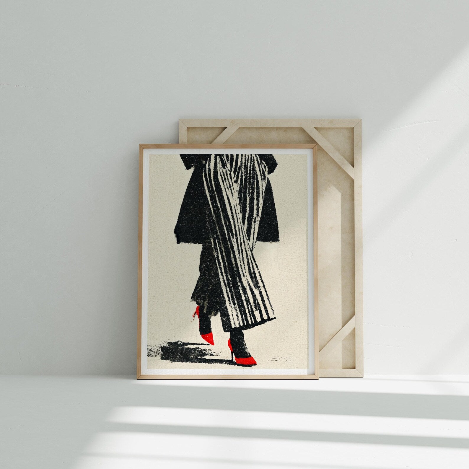 Vertical 3x4 Frame Mockup With Sunlight