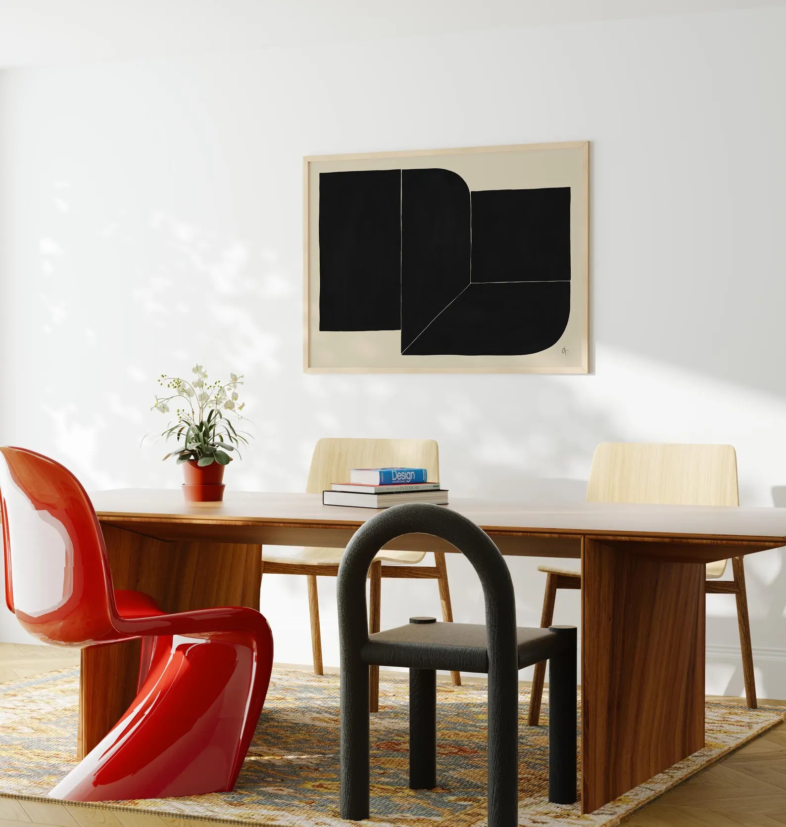 Horizontal A Series Wall Frame Mockup With Sunlight