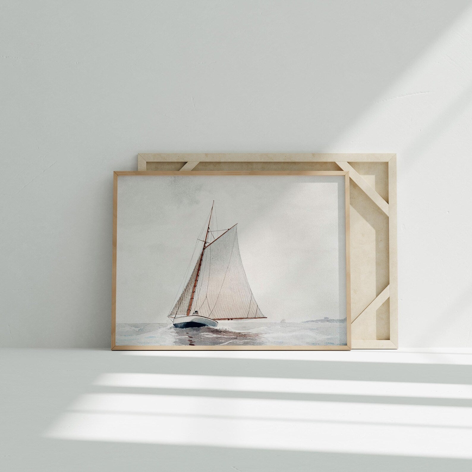 Horizontal 4x3 Frame Mockup With Sunlight