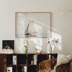 Horizontal A Series Wall Frame Mockup With Sunlight