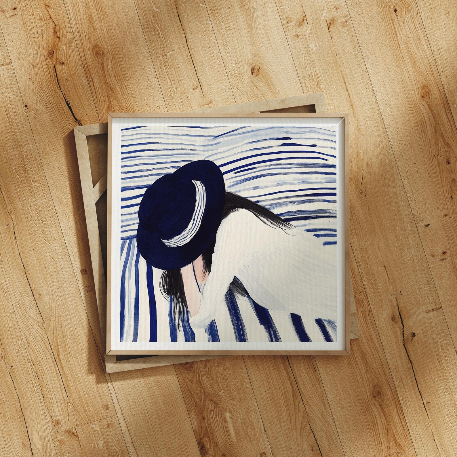 Square Frame Mockup With Sunlight