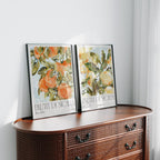 2 Vertical 3x4 Frames Mockup With Reflection