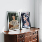 2 Vertical 3x4 Frames Mockup With Reflection