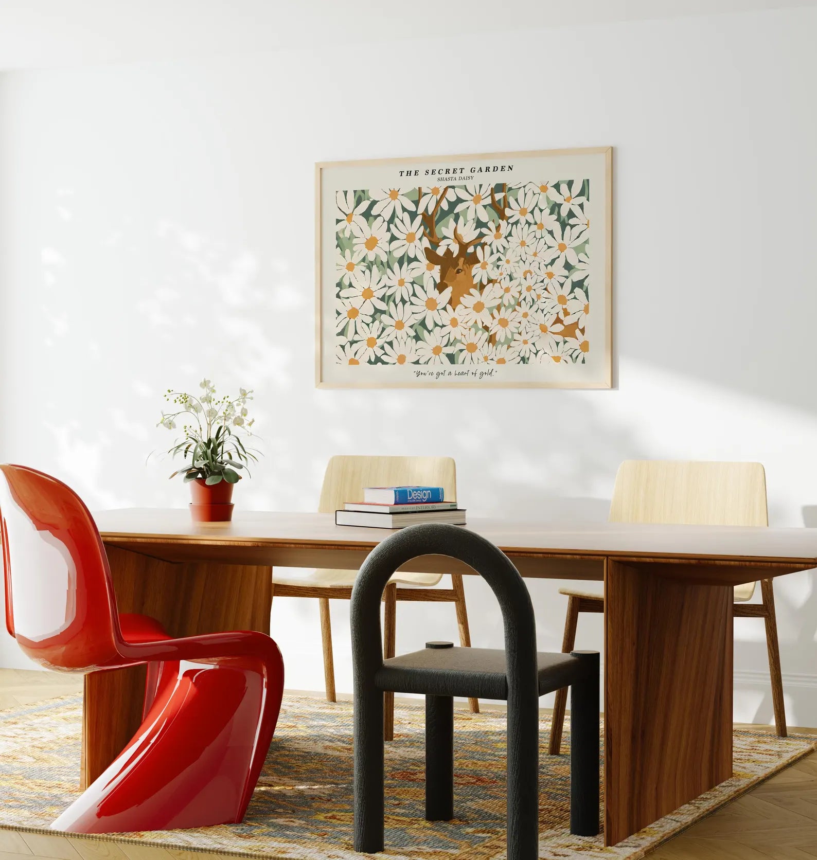 Horizontal A Series Wall Frame Mockup With Sunlight