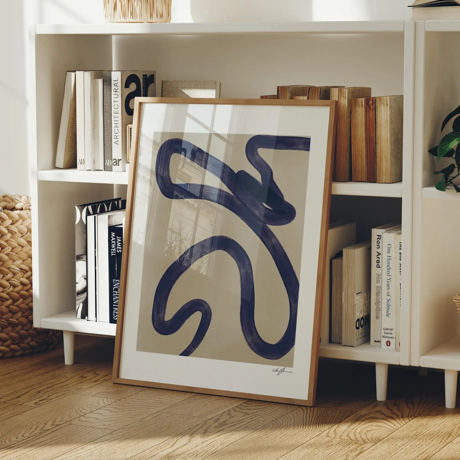 Vertical 3x4 Frame Mockup With Reflection