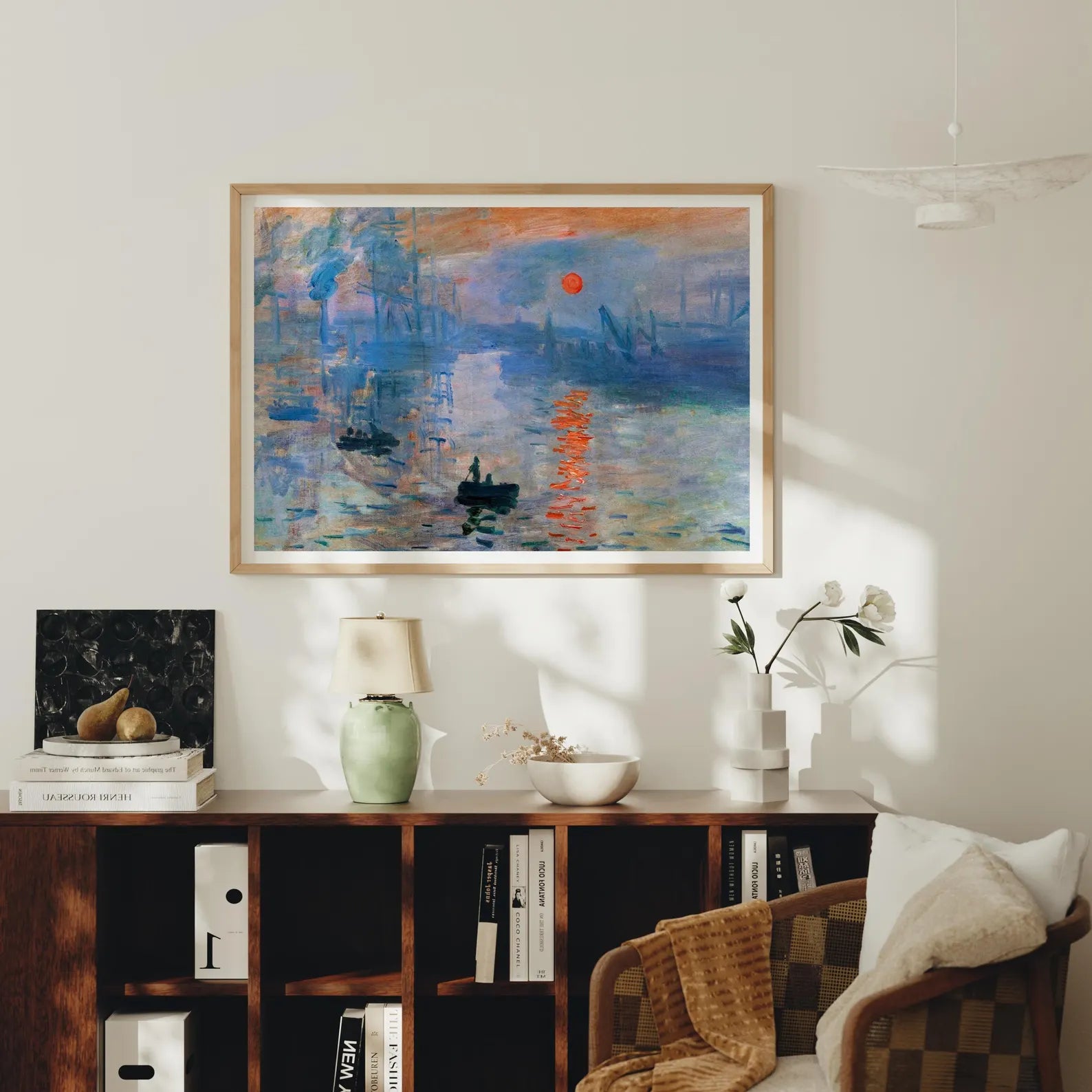 Horizontal A Series Wall Frame Mockup With Sunlight