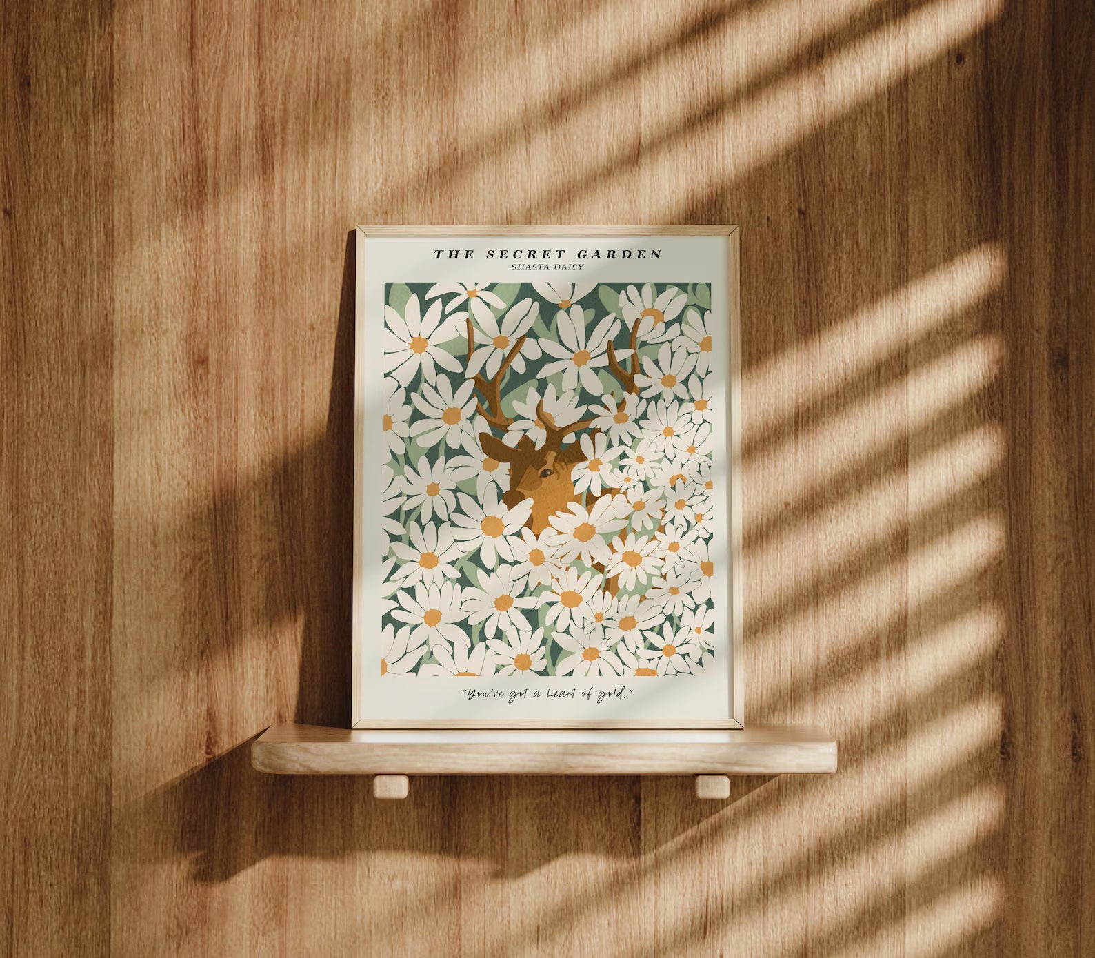 Vertical 3x4 Frame Mockup With Sunlight