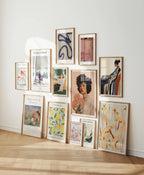 12 Vertical 5x7 Frames Mockup With Reflection