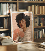 Vertical 3x4 Library Frame Mockup With Reflection