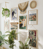 4 Vertical 3x4 Wall Frames Mockup