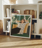 Square Frame Mockup With Reflection