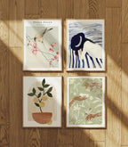 4 Vertical 3x4 Frames Mockup With Sunlight