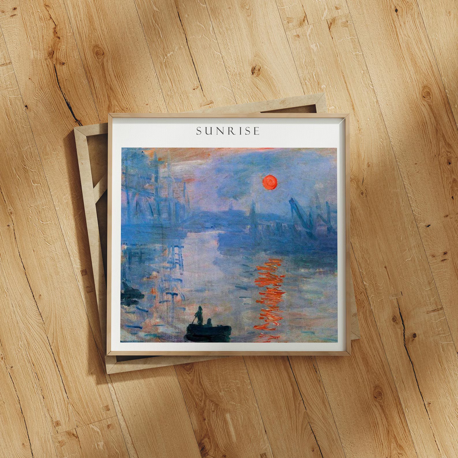 Square Frame Mockup With Sunlight