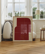 Vertical 3x4 Living Room Frame Mockup With Reflection