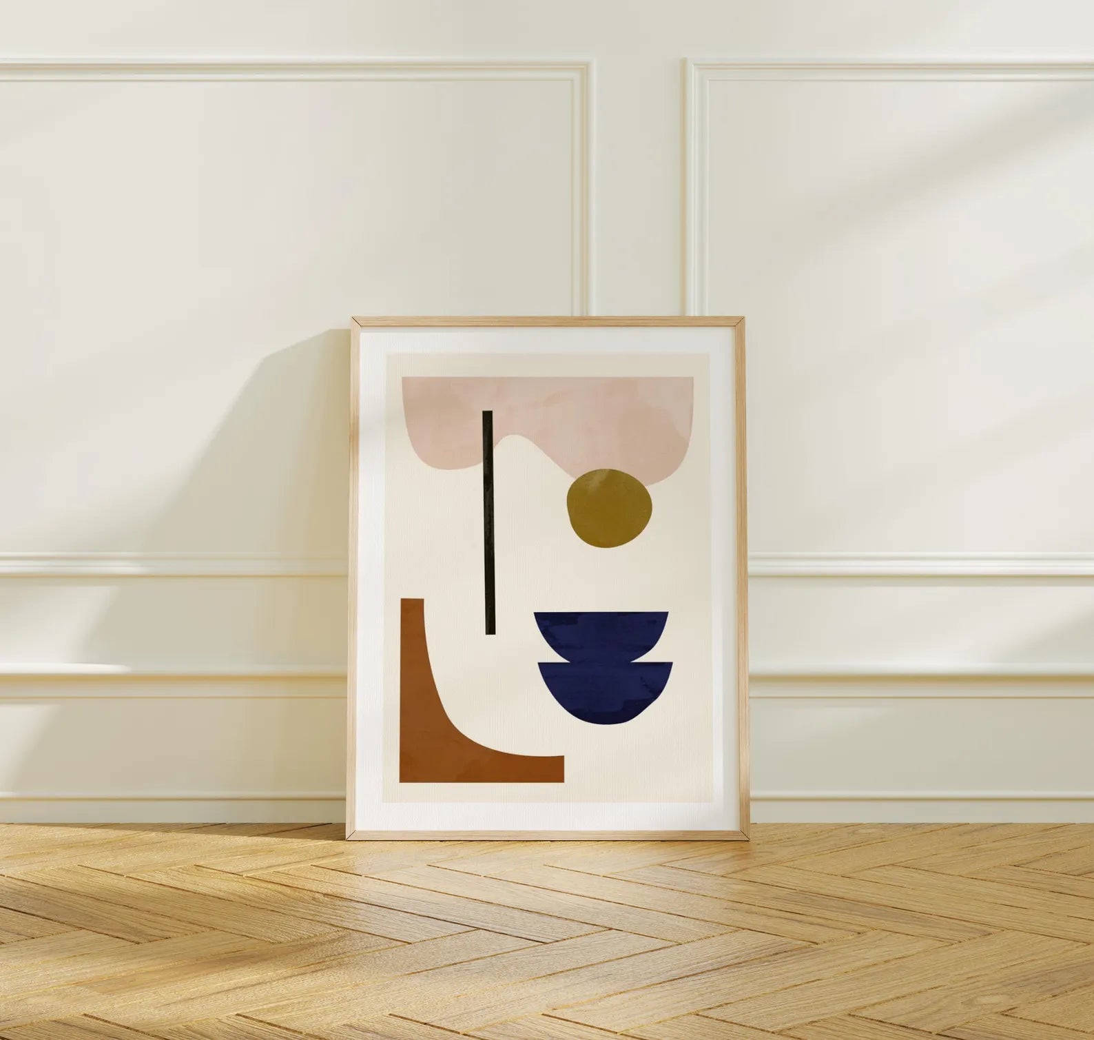 Vertical 3x4 Frame Mockup With Sunlight