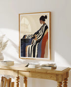 Vertical 3x4 Wall Frame Mockup With Reflection