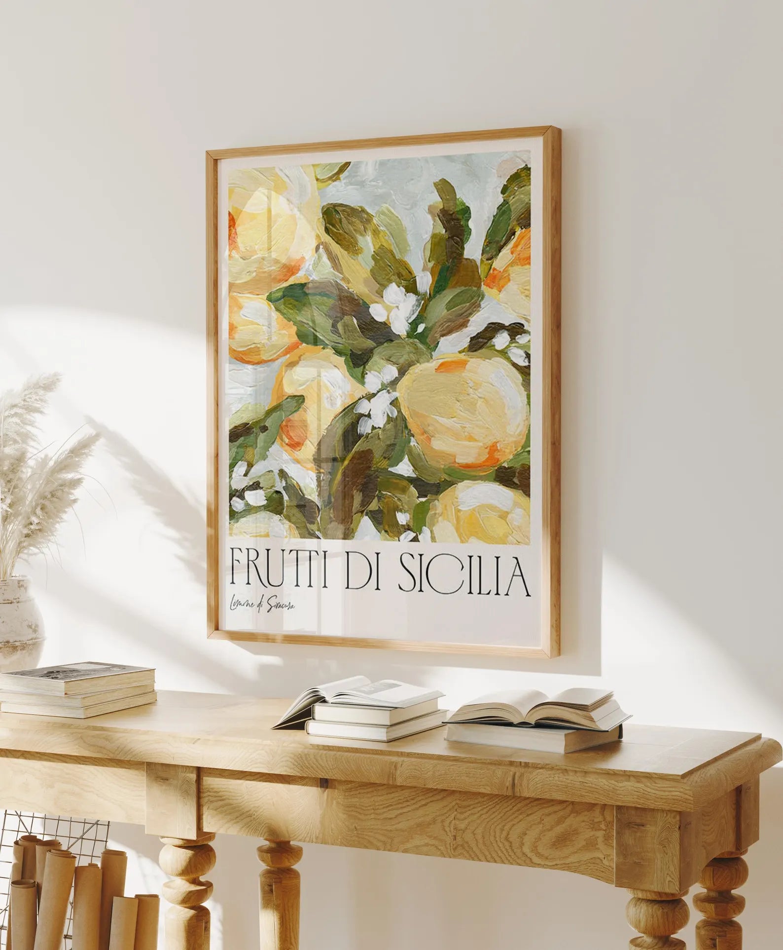 Vertical 3x4 Wall Frame Mockup With Reflection