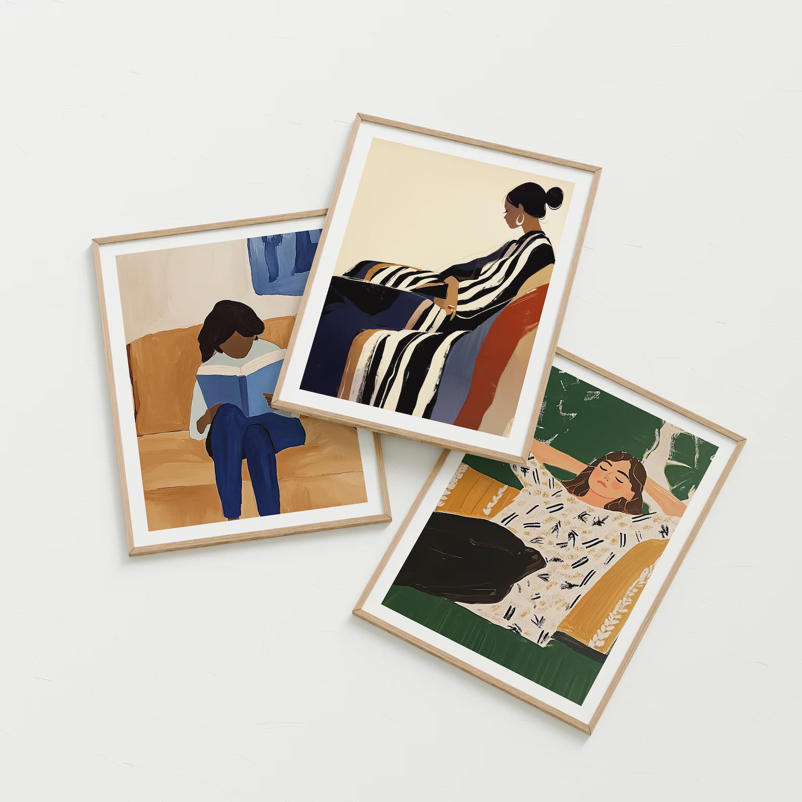 3 Vertical 3x4 Frames Mockup